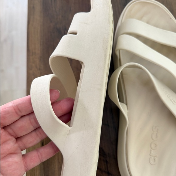 Crocs Women's off white Sandals - Picture 2 of 4